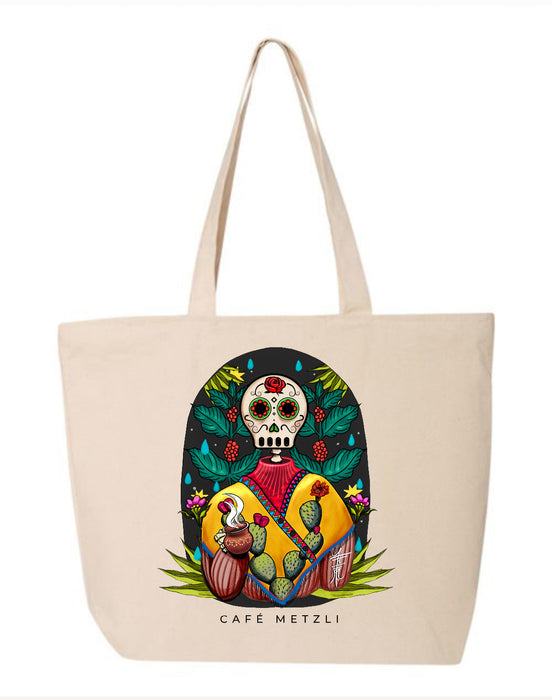 Café Metzli Zippered Tote