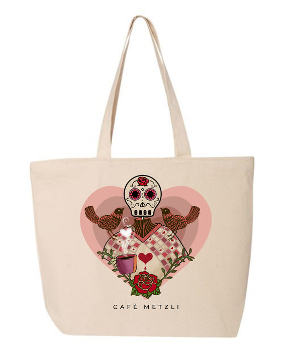 Café Metzli Zippered Tote
