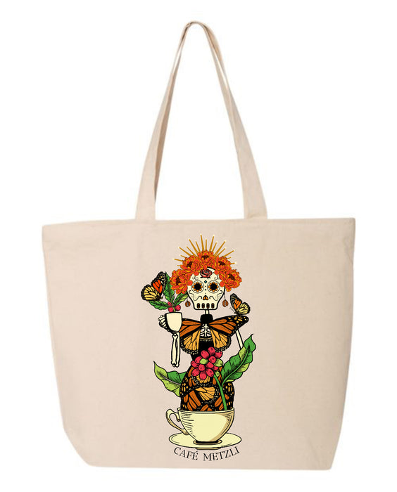 Café Metzli Zippered Tote