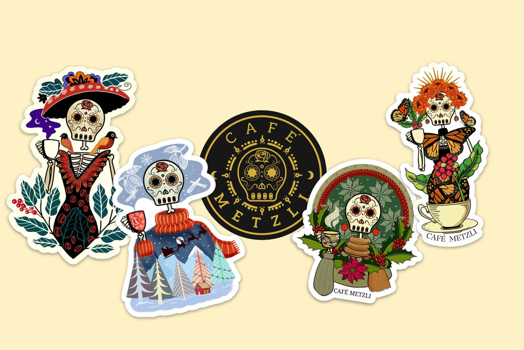 "NOCHE BUENA" 2022 Die Cut Vinyl Sticker - Café MetzliCafé Metzli