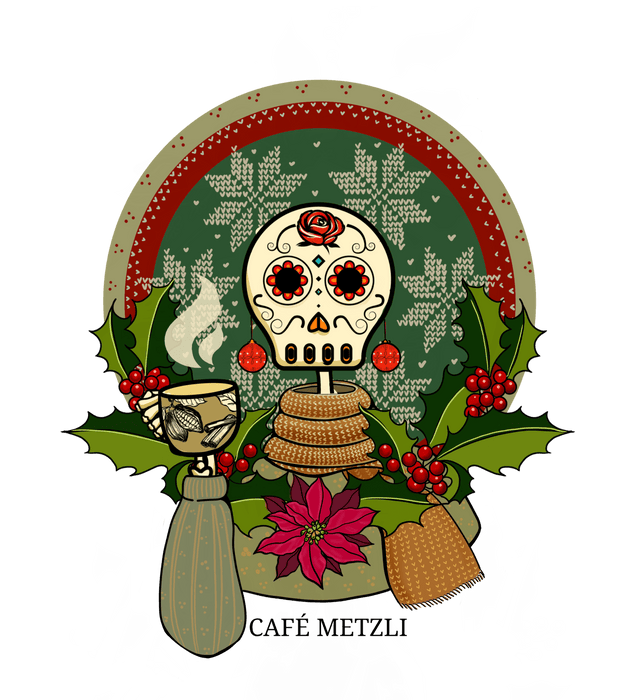 "NOCHE BUENA" 2022 Die Cut Vinyl Sticker - Café MetzliCafé Metzli