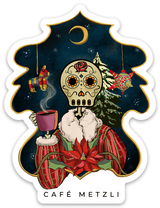 "NOCHE BUENA" 2023 Die Cut Vinyl Sticker - Café MetzliCafé Metzli